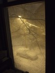 yellow snowy night