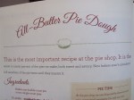 pie page instruction