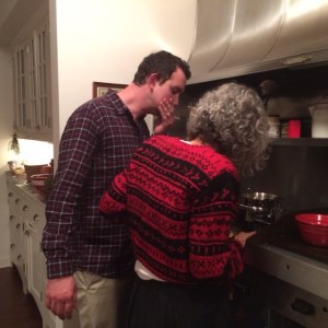 willie and bam making willie brussels sprouts ala christmas 2014